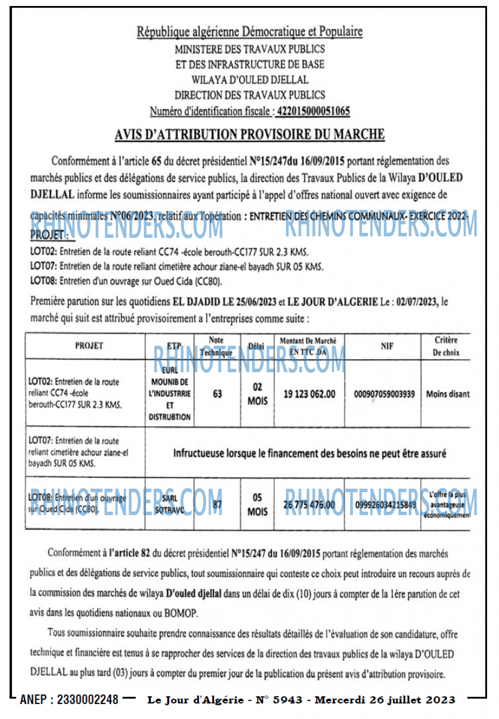 Le Jour d'Algérie