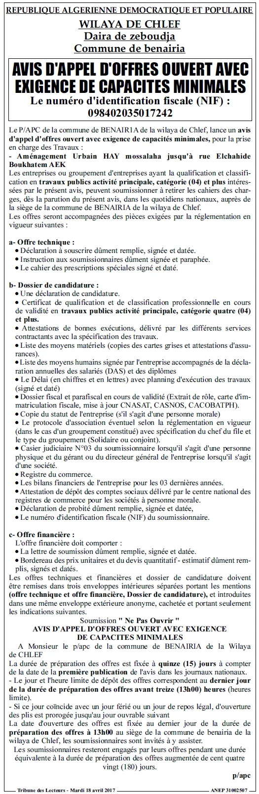 TRIBUNE DES LECTEURS