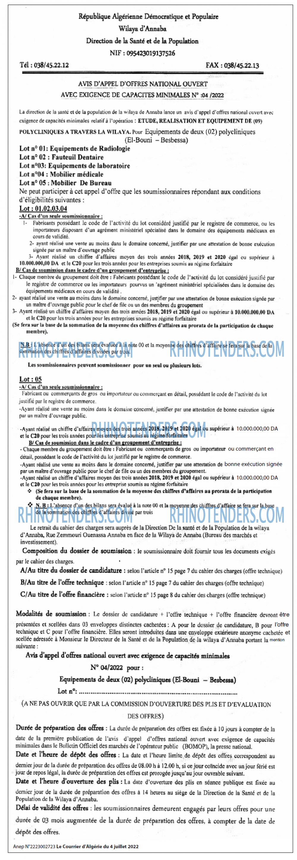 Le Courrier d'Algerie