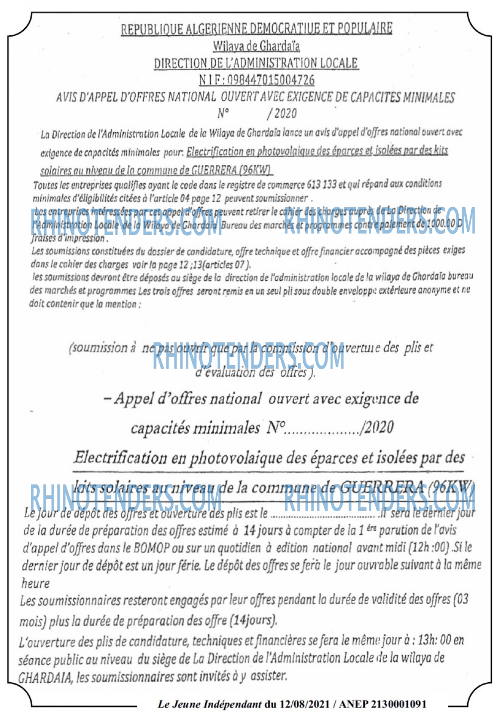 Jeune Independant