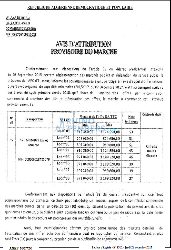 Le Jour d'Algérie