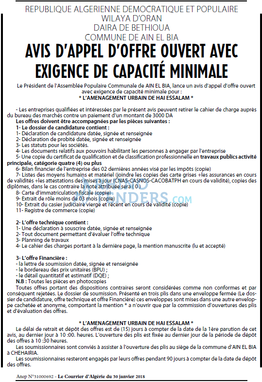 Le Courrier d'Algerie