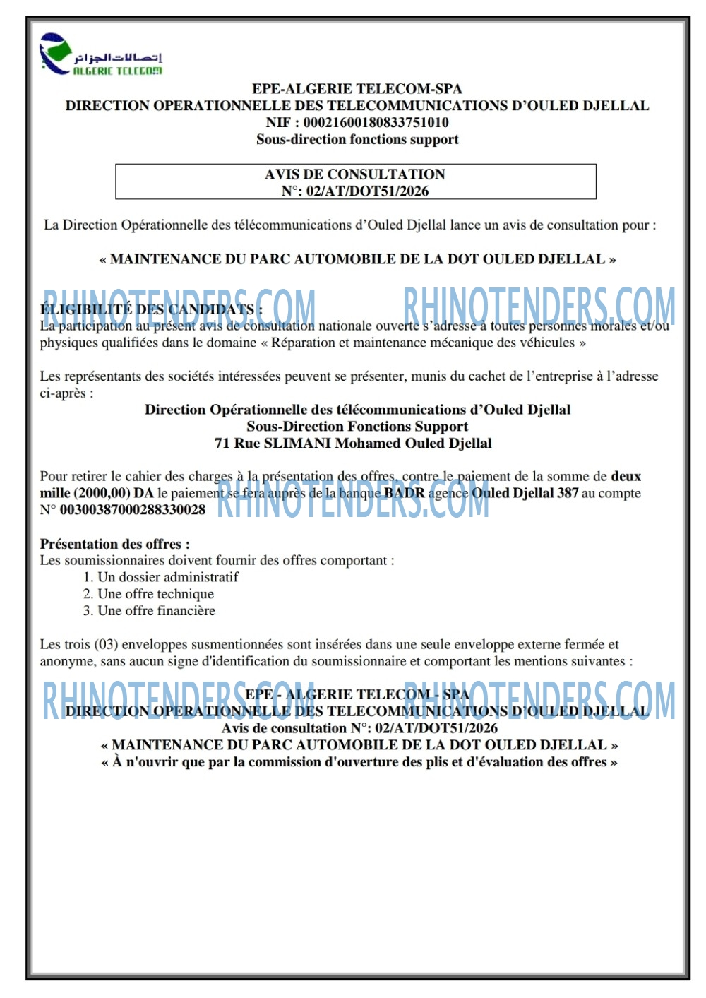 Rhinotenders