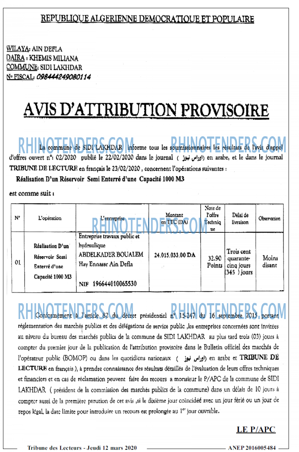 TRIBUNE DES LECTEURS