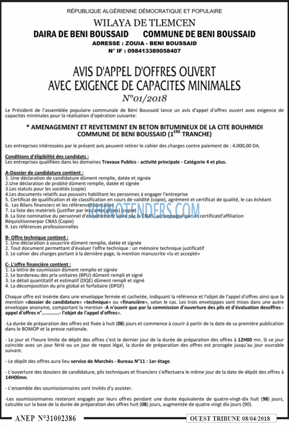 ouest TRIBUNE