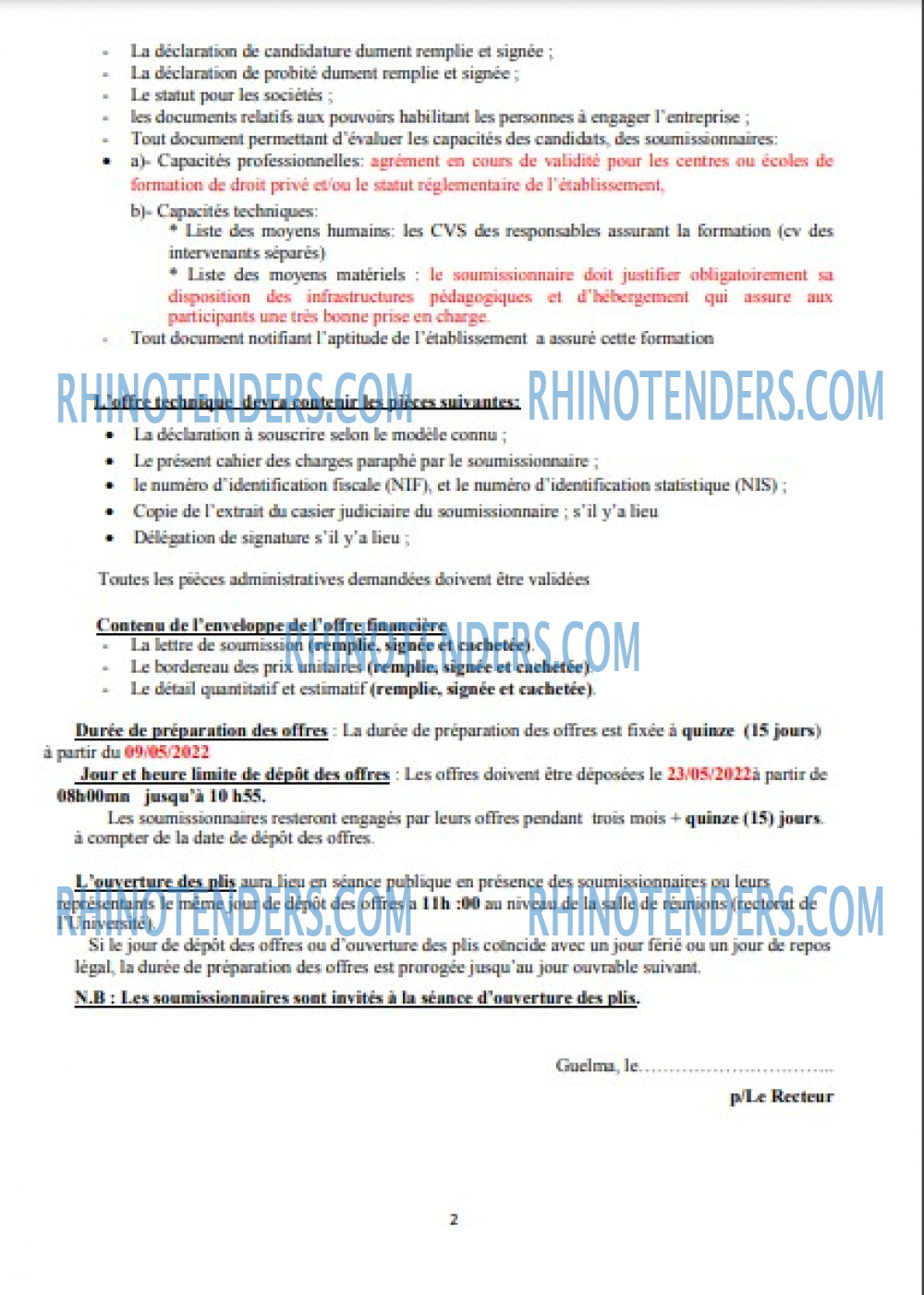 Rhinotenders