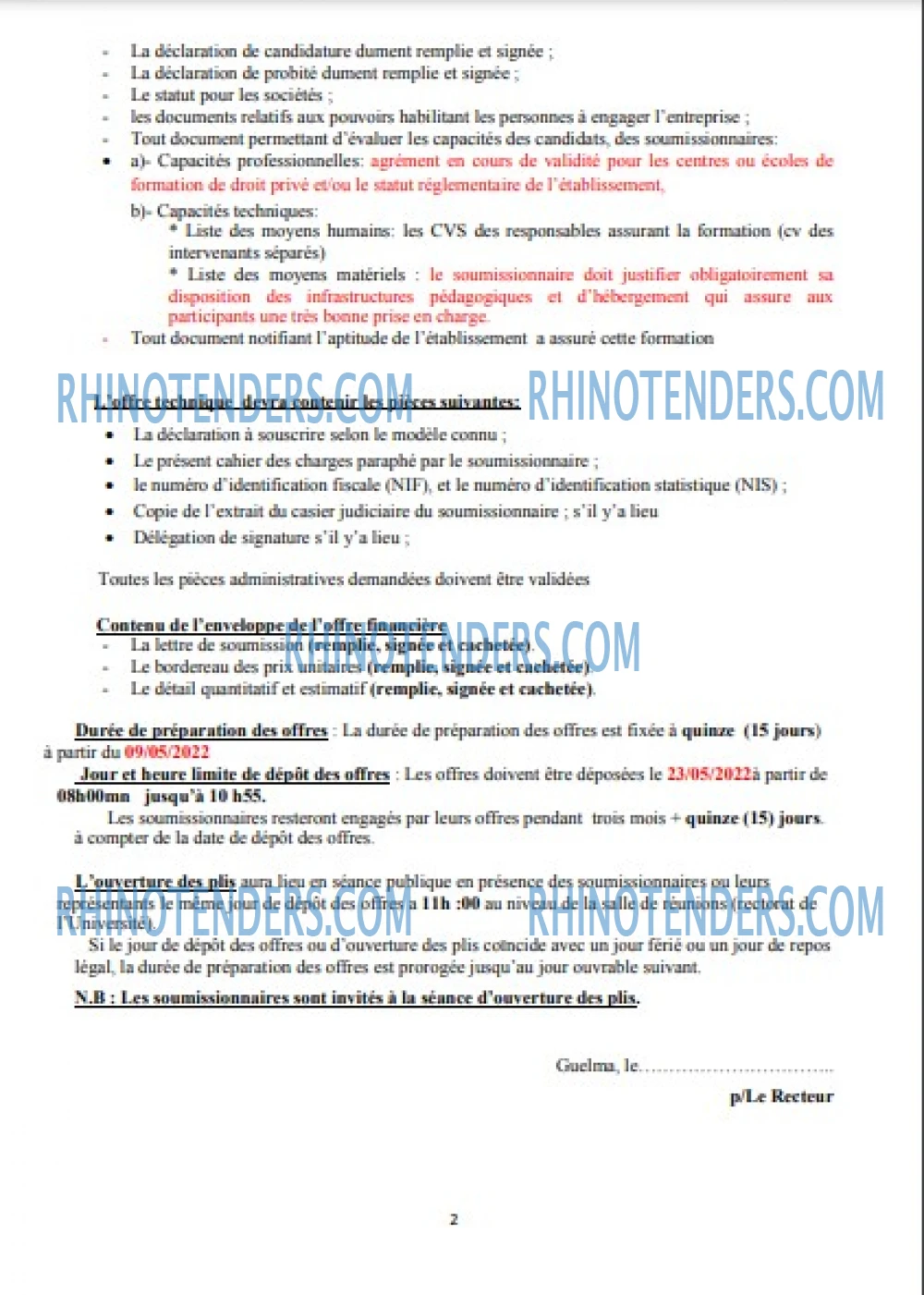 Rhinotenders