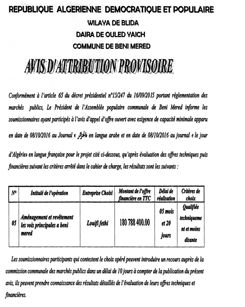 Le Jour d'Algérie