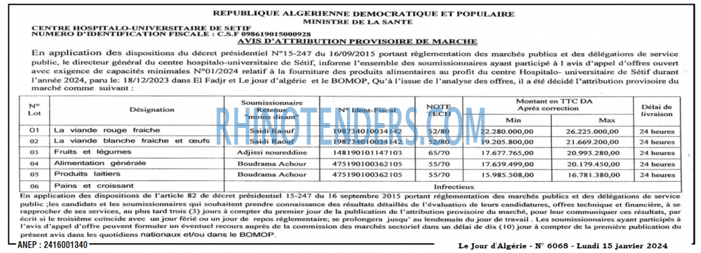Le Jour d'Algérie