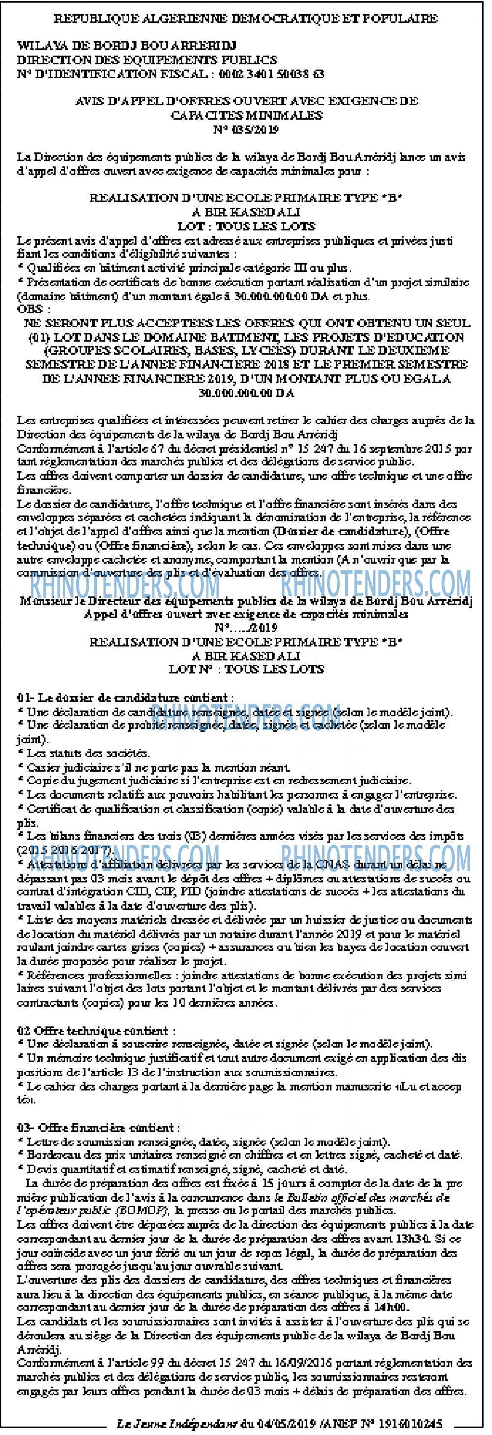 Le jeune indépendant