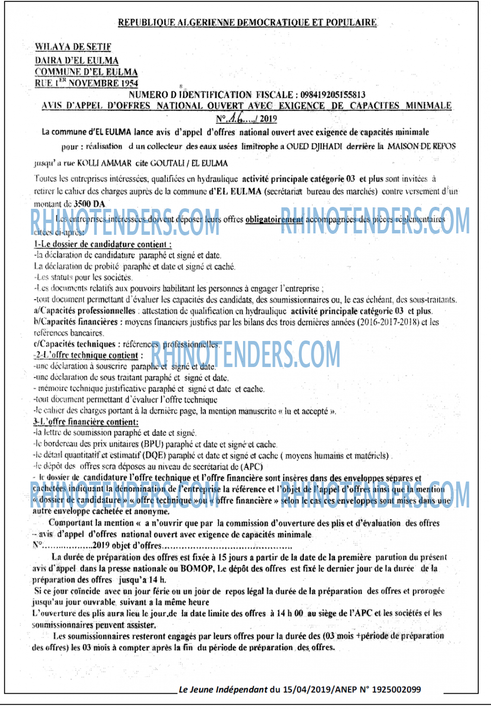 Jeune Independant