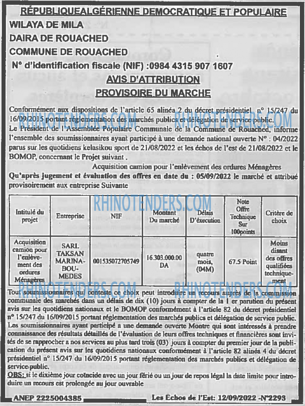 Les Echos de l'Est