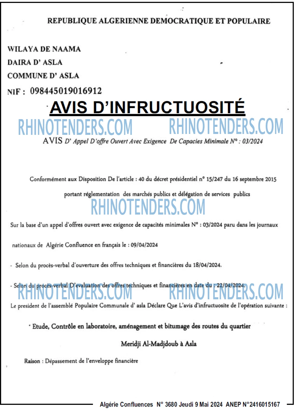 Algerie Confluence