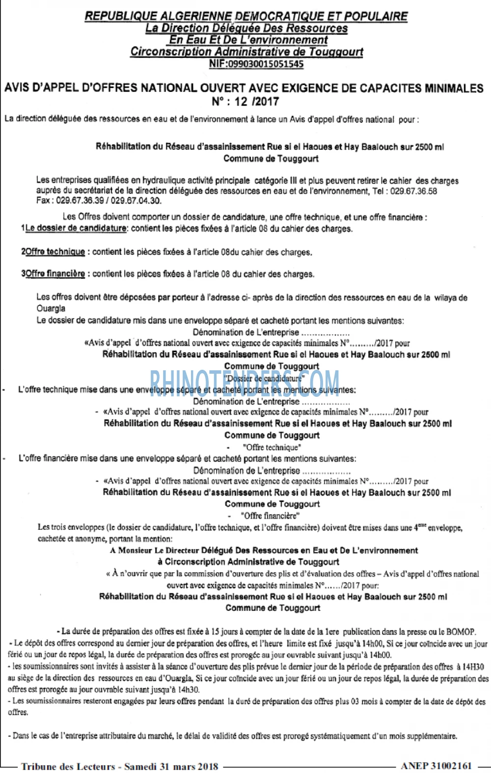 TRIBUNE DES LECTEURS