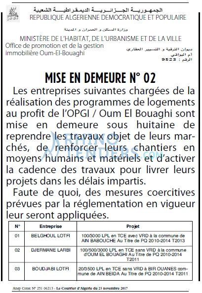 Le Courrier d'Algerie