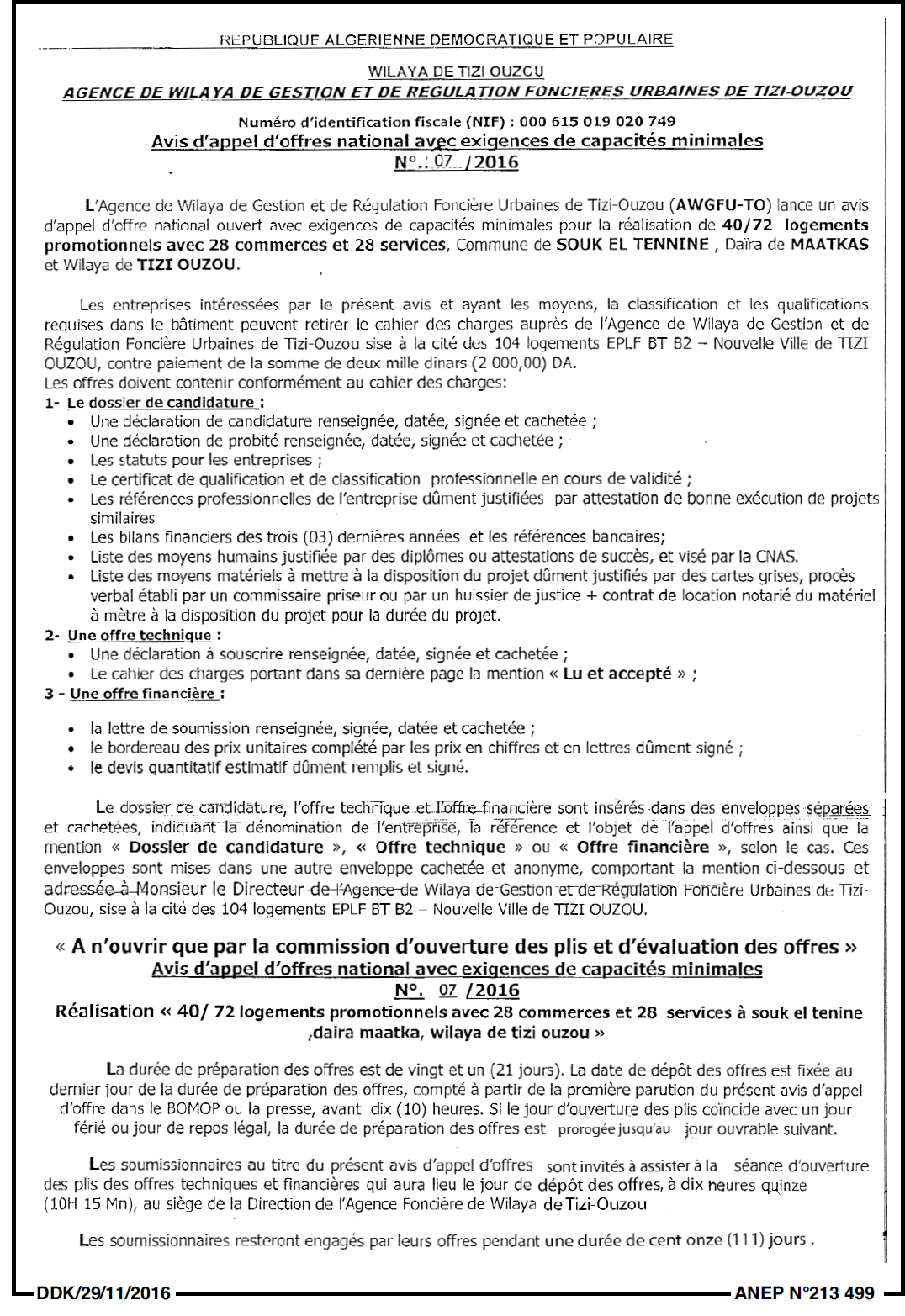 LA DEPECHE DE KABYLIE