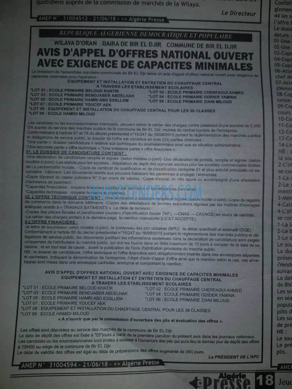 ALGERIE PRESSE