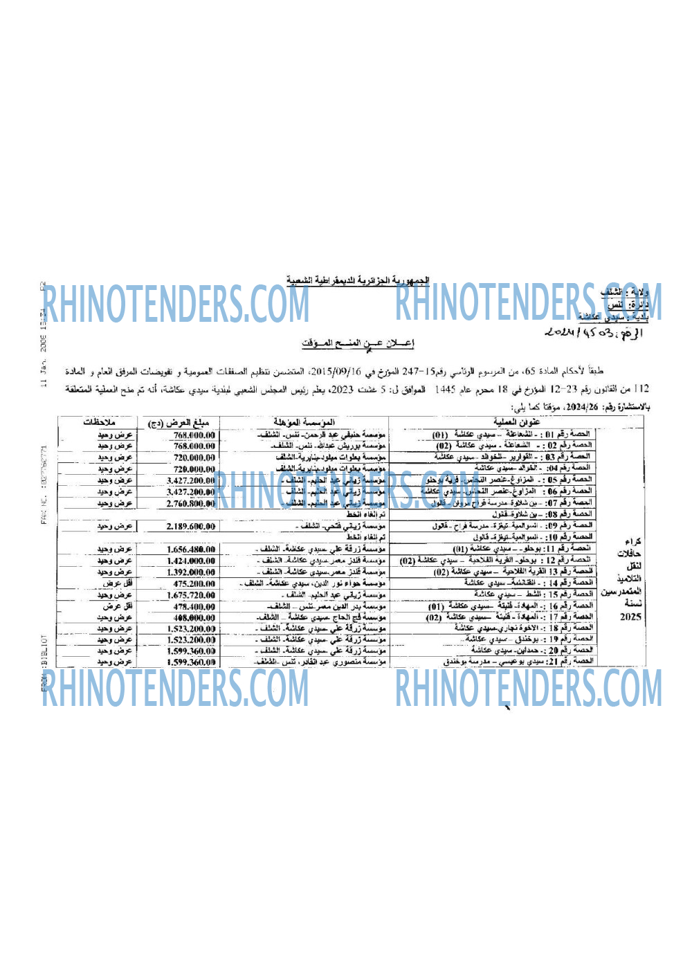 Rhinotenders
