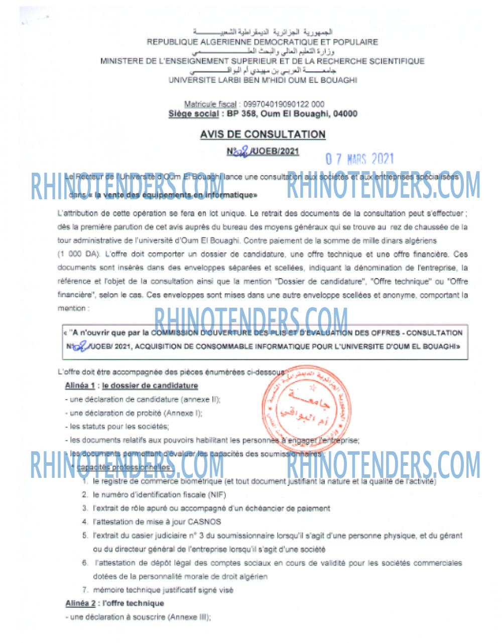 Rhinotenders
