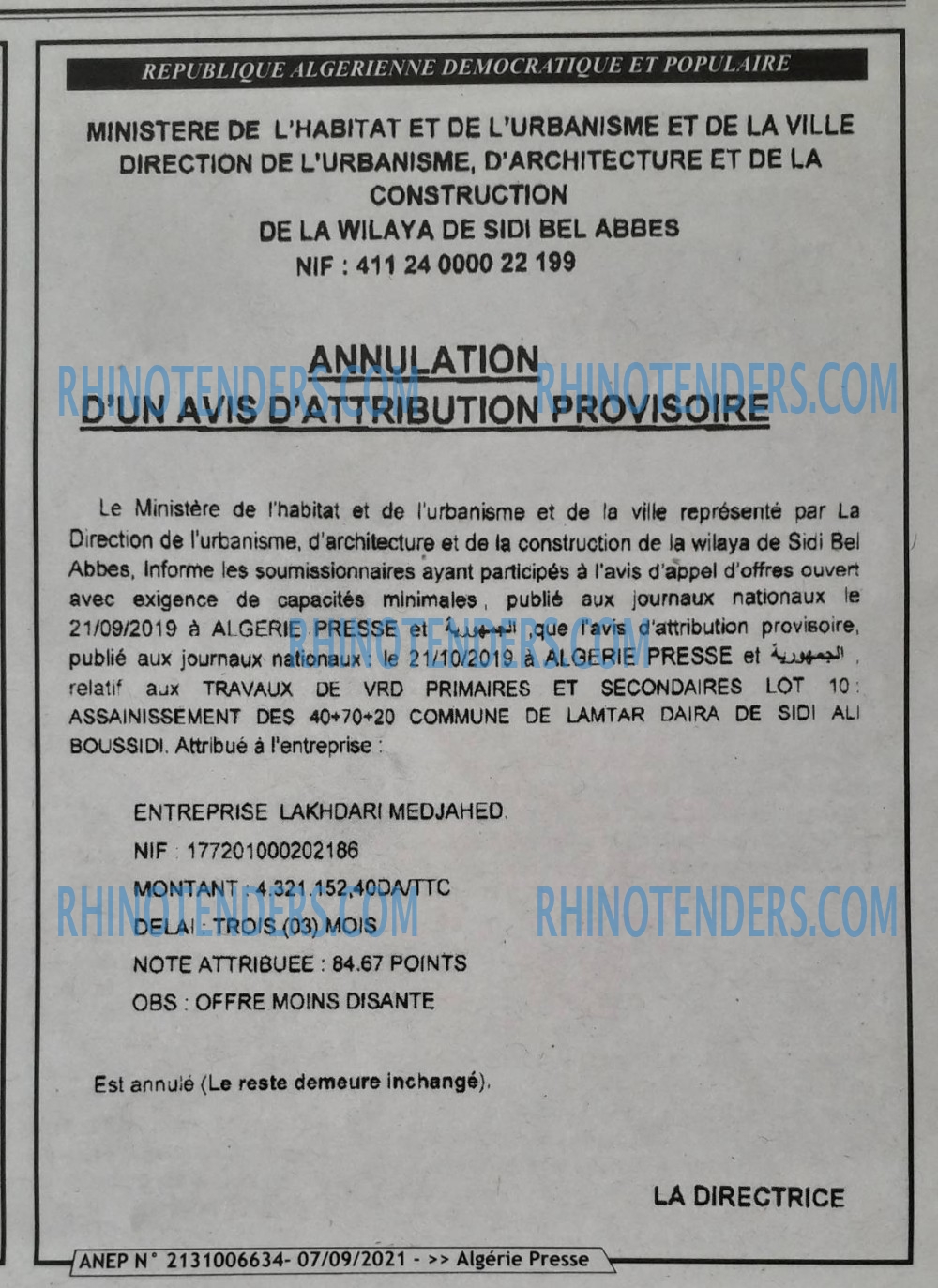 ALGERIE PRESSE