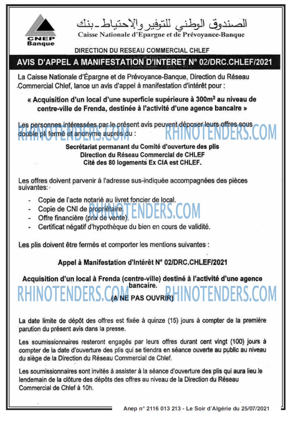 LE SOIR D'ALGERIE