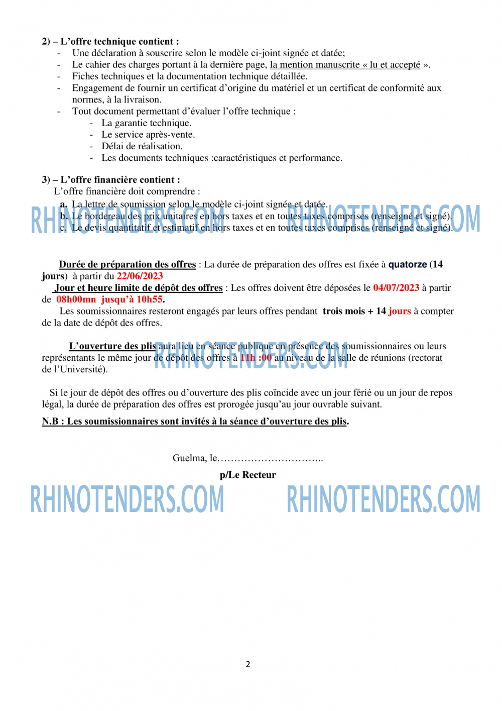Rhinotenders