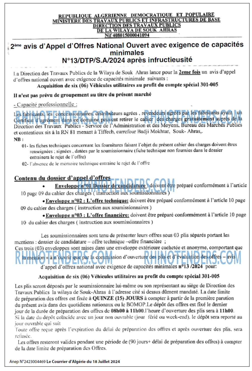 Le Courrier d'Algerie