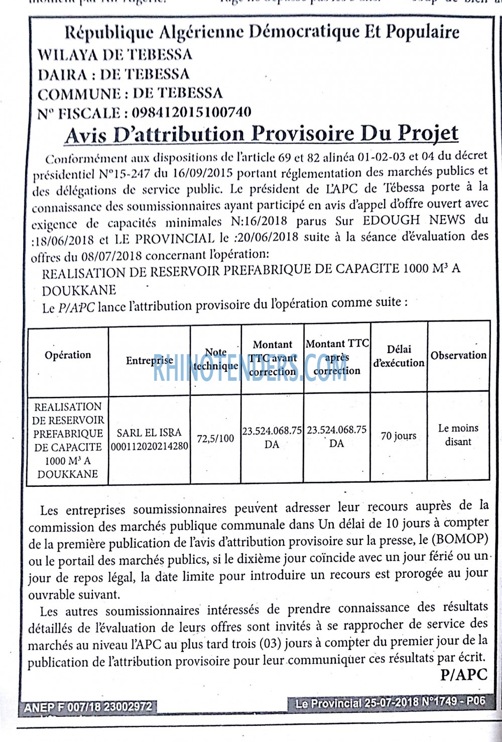LE PROVINCIAL