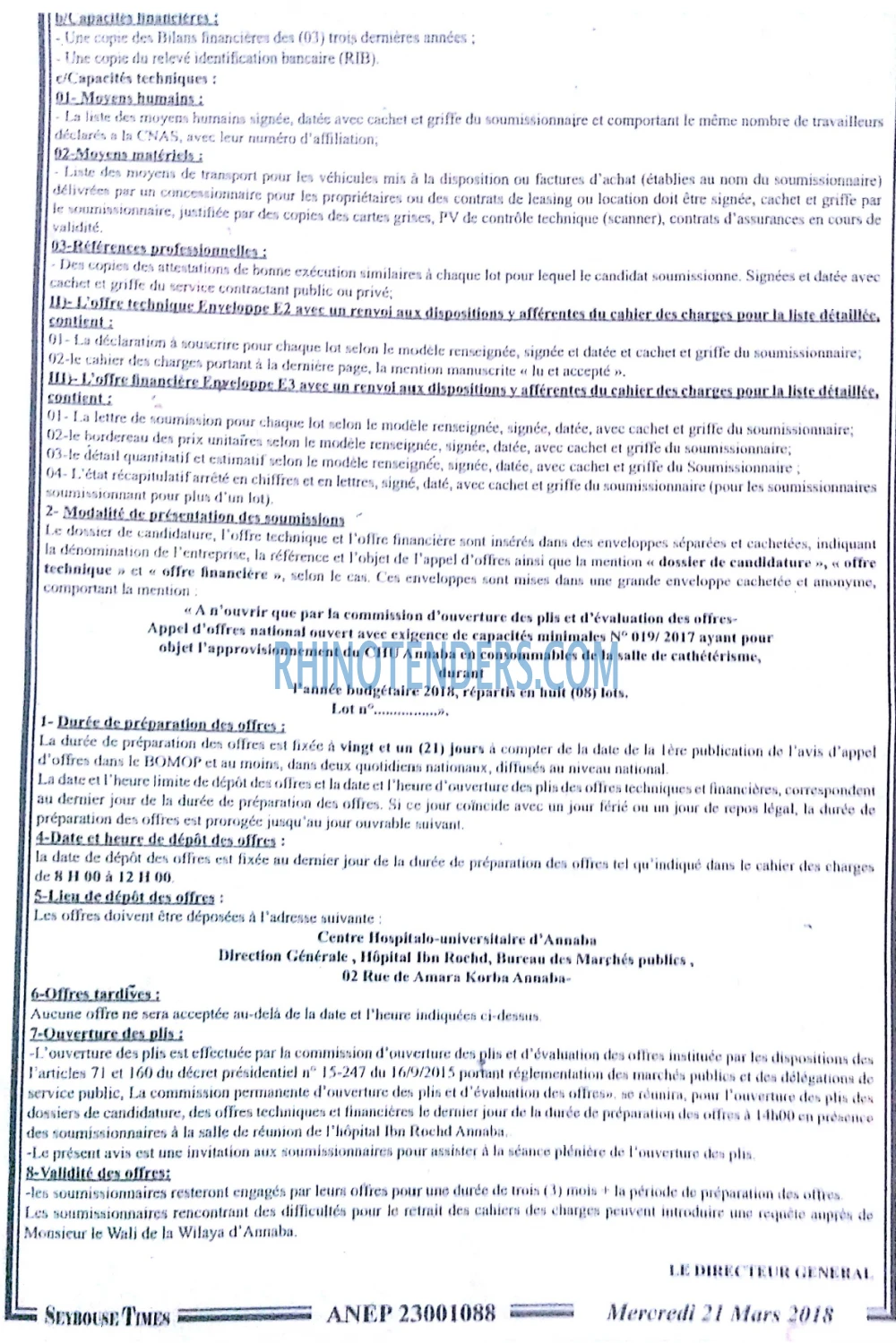 SEYBOUSSE TIMES