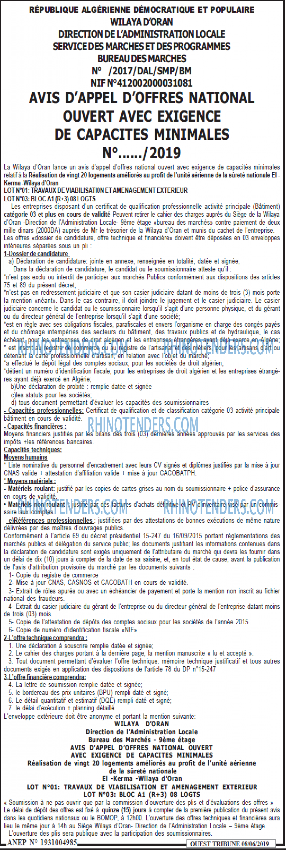 ouest TRIBUNE