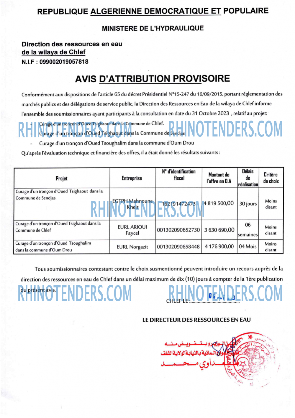 Rhinotenders
