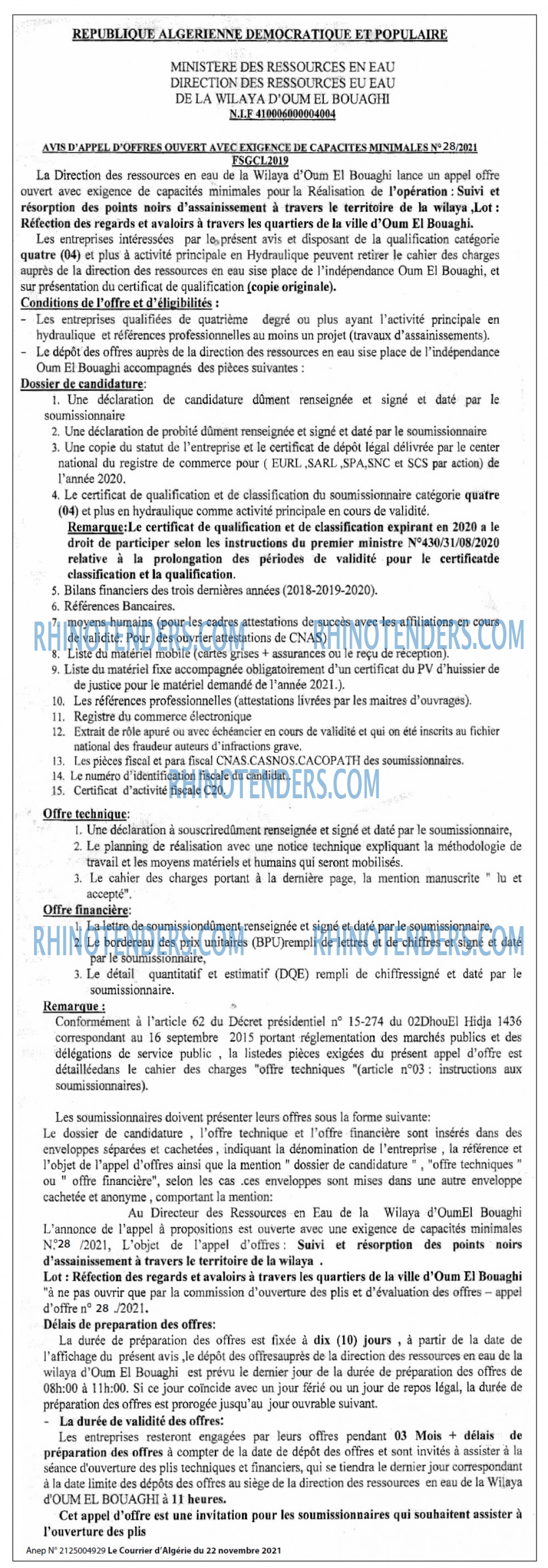 Le Courrier d'Algerie