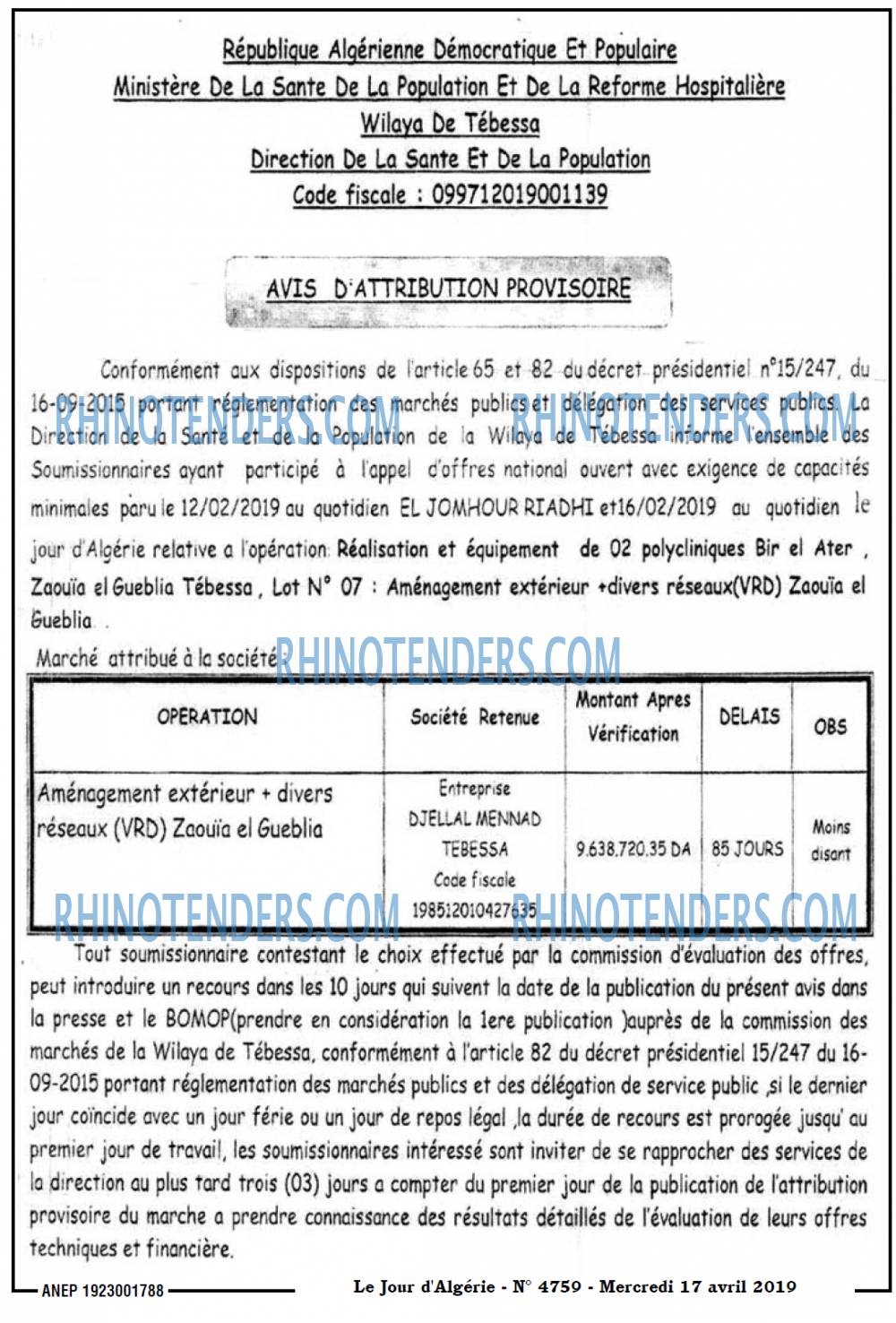Le Jour d'Algérie