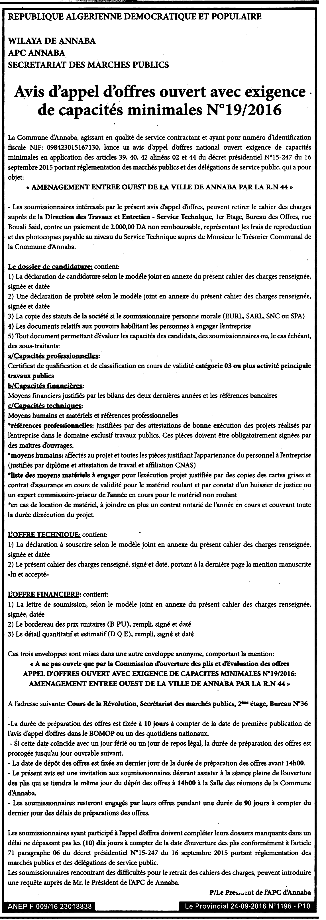 LE PROVINCIAL