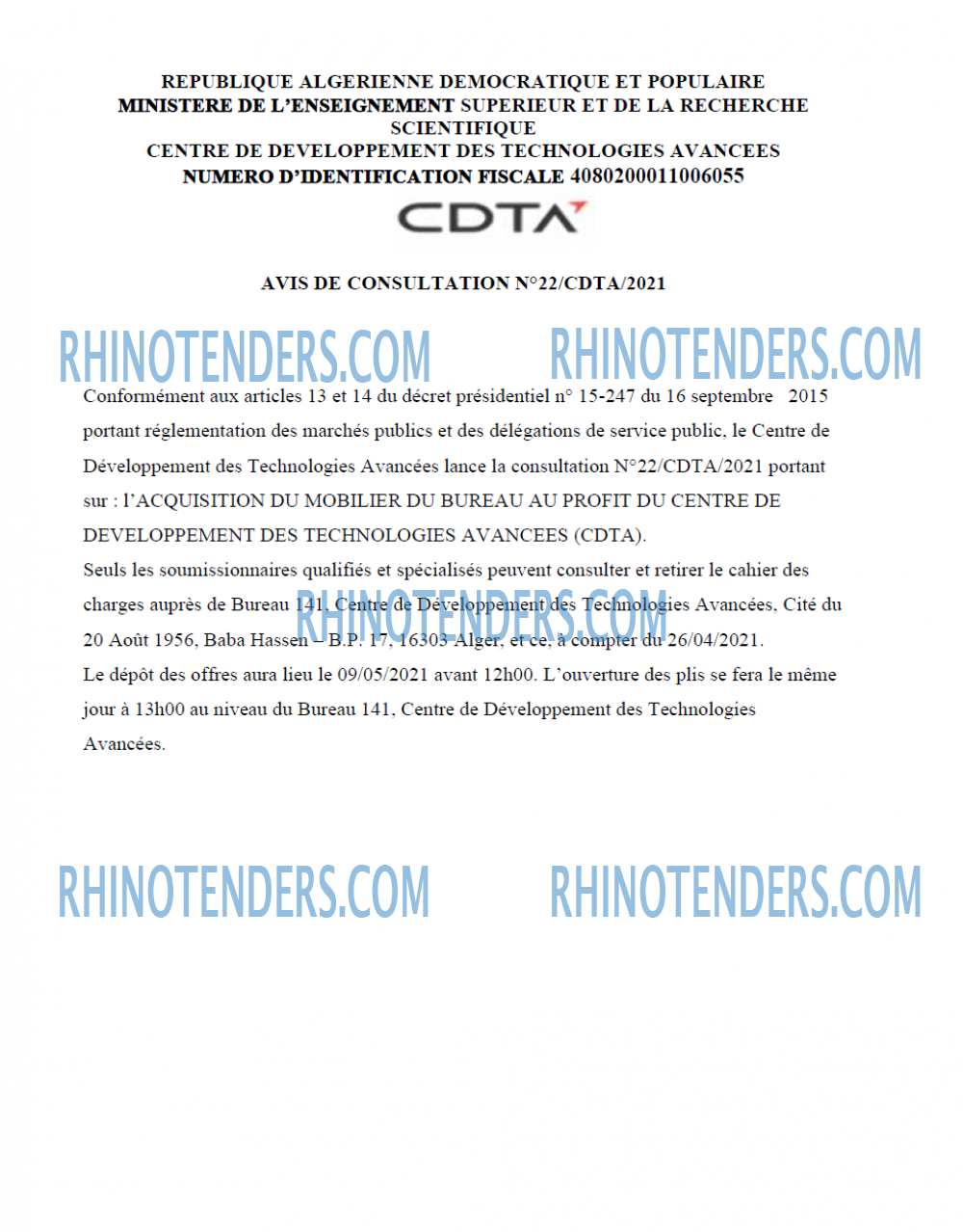 Rhinotenders