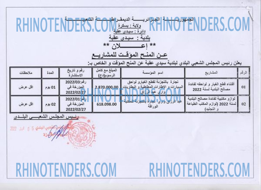 Rhinotenders