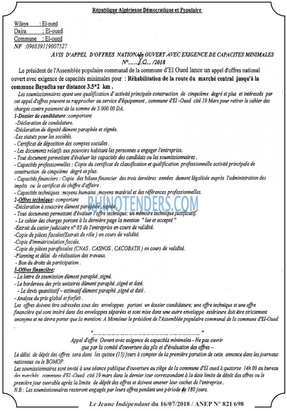 Jeune Independant