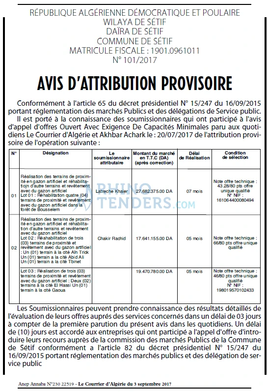 Le Courrier d'Algerie
