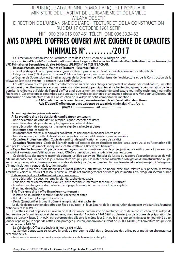 Le Courrier d'Algerie