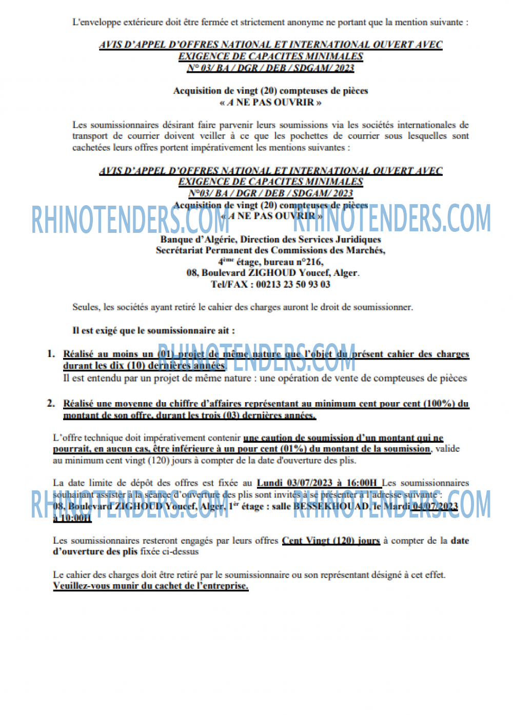 Rhinotenders