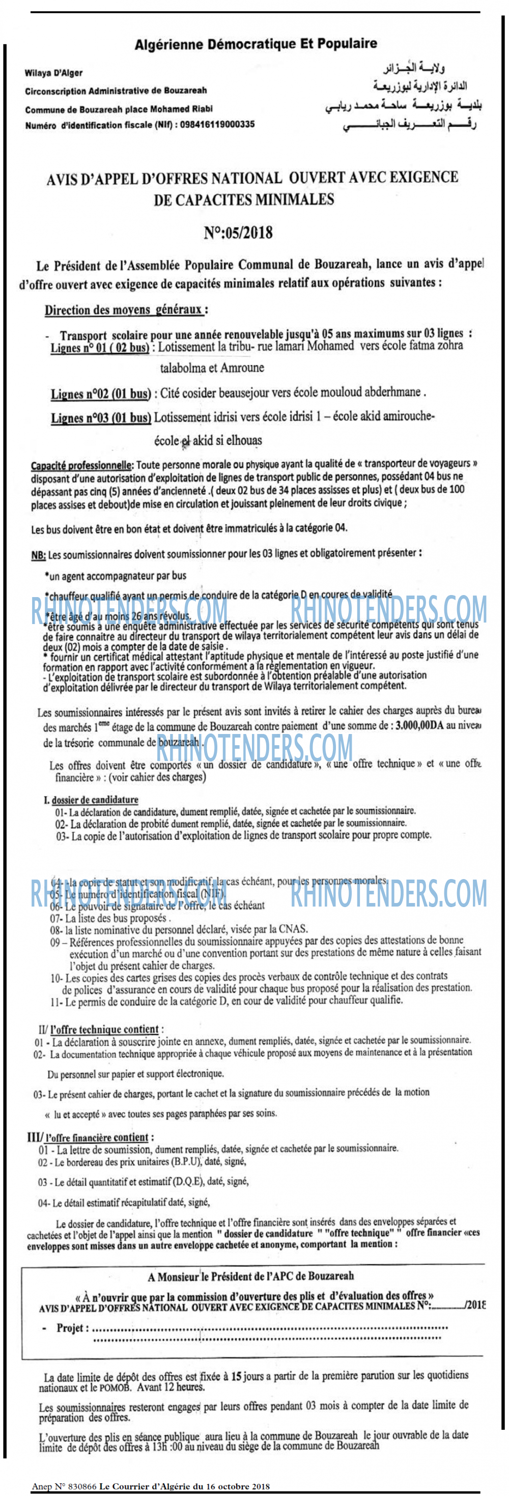 Le Courrier d'Algerie