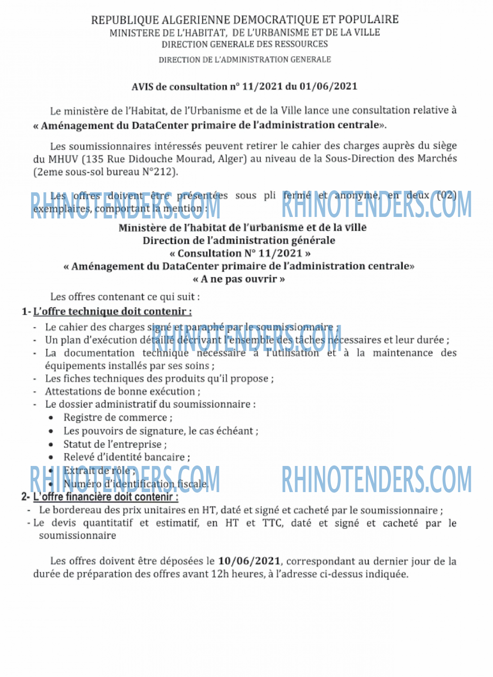 Rhinotenders
