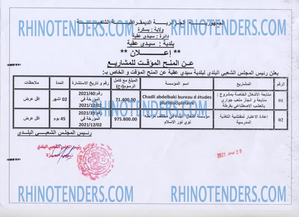 Rhinotenders