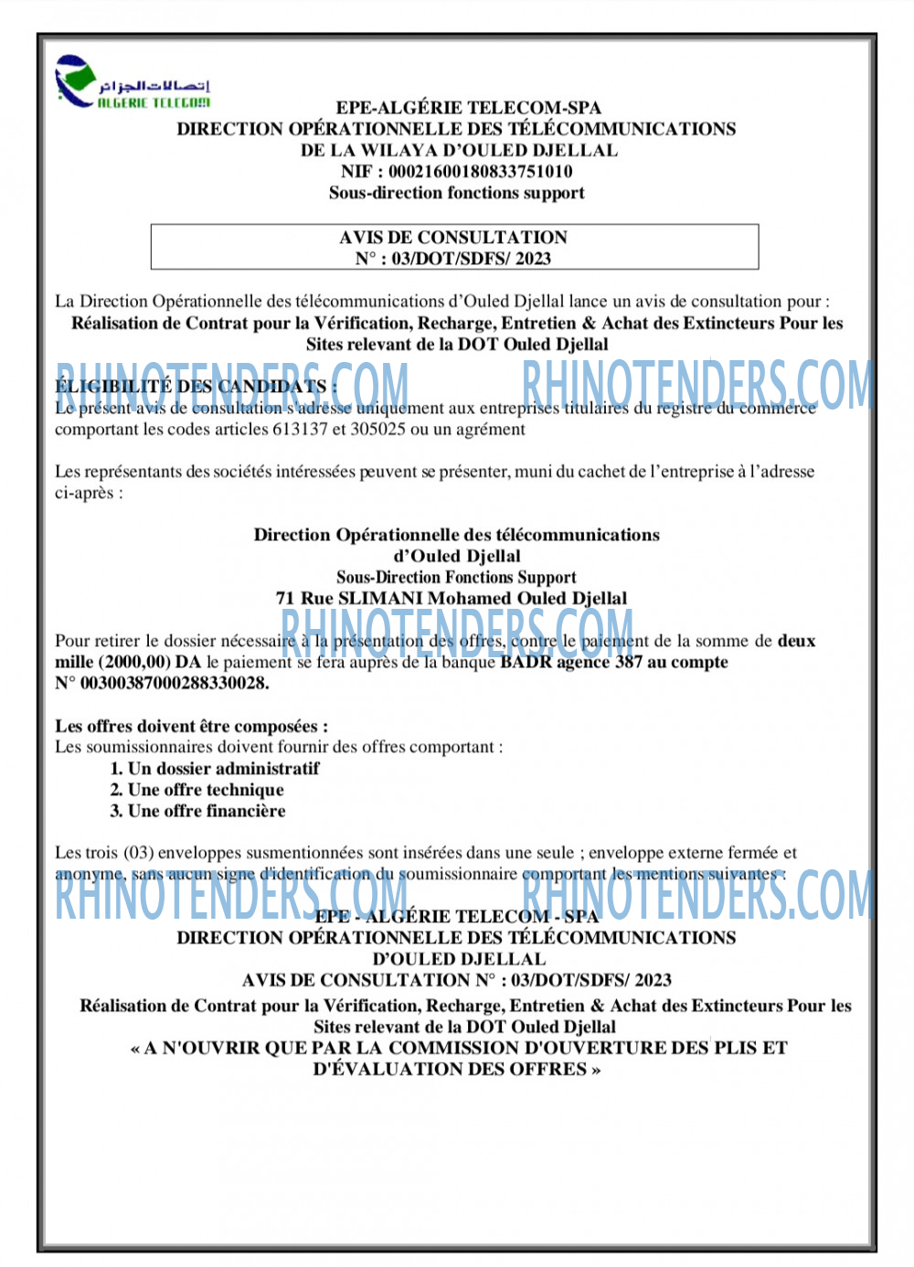 Rhinotenders