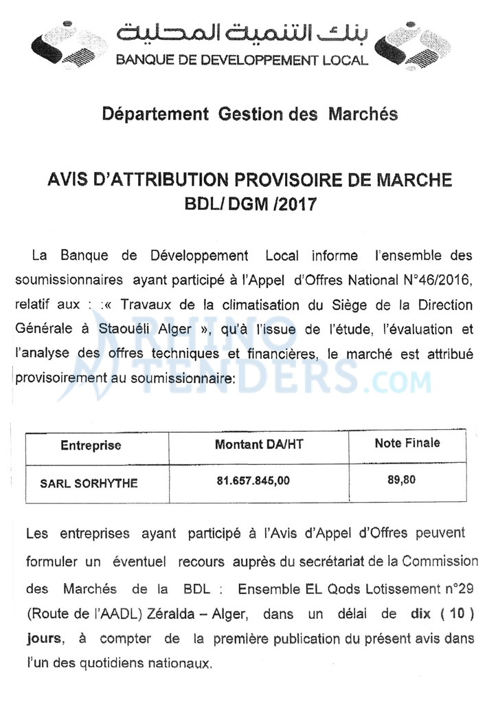 LE SOIR D'ALGERIE