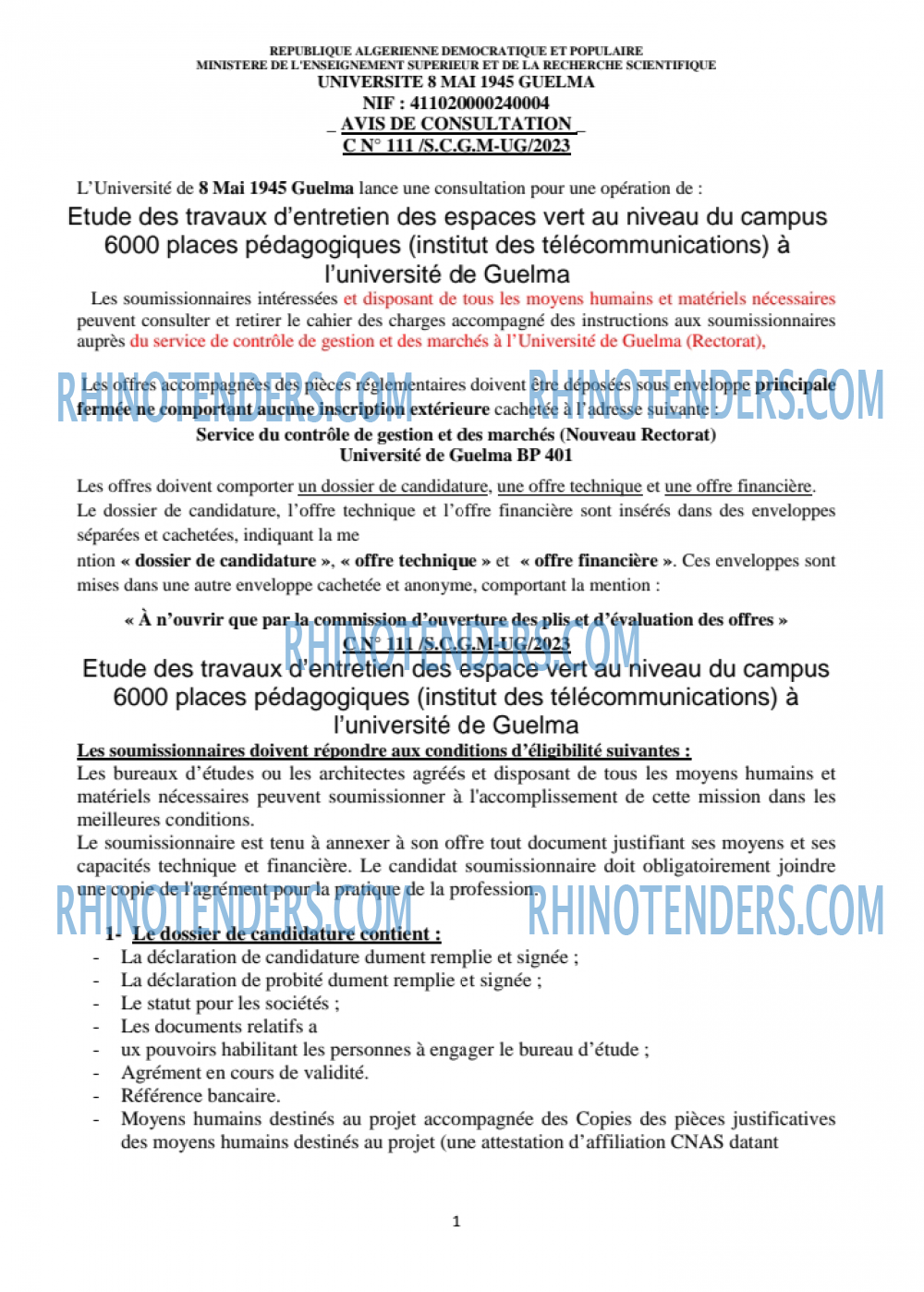 Rhinotenders