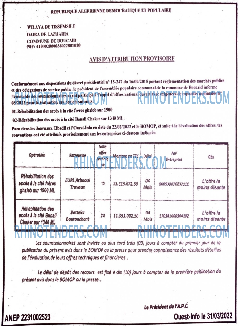 OUEST INFO