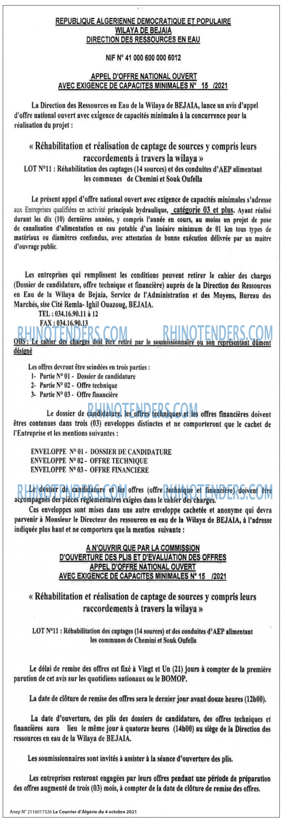 Le Courrier d'Algerie