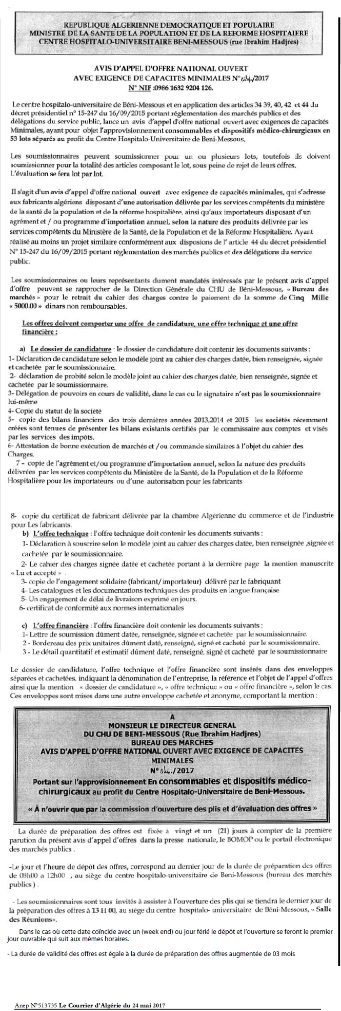 Le Courrier d'Algerie