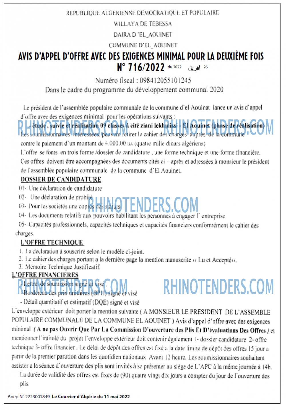 Le Courrier d'Algerie